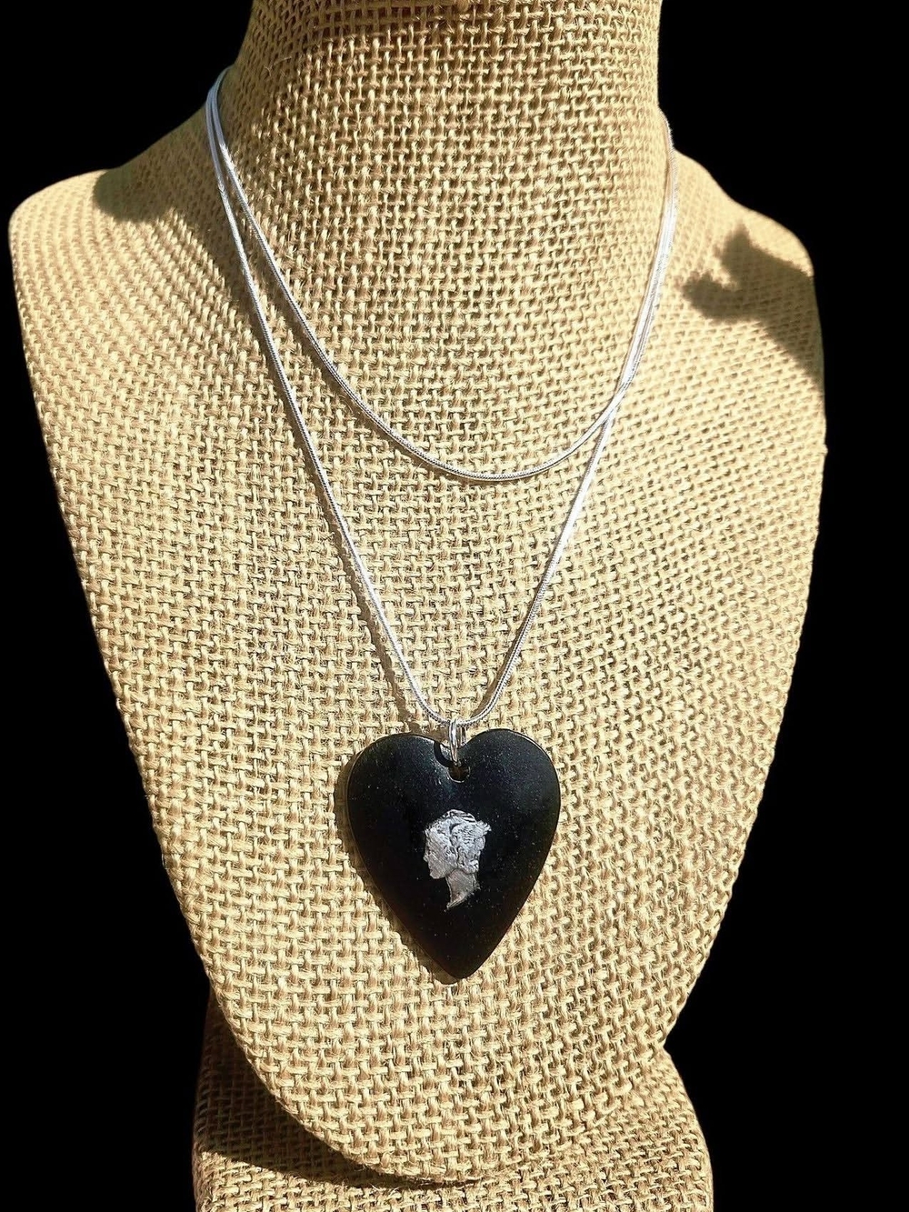 WWII Sterling Sweetheart Pendant Necklace